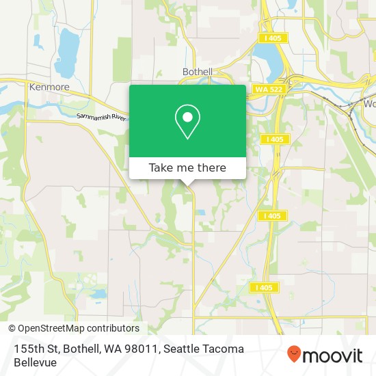 155th St, Bothell, WA 98011 map