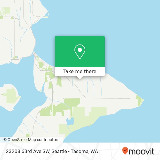 Mapa de 23208 63rd Ave SW, Vashon, WA 98070