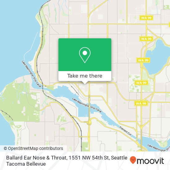 Ballard Ear Nose & Throat, 1551 NW 54th St map