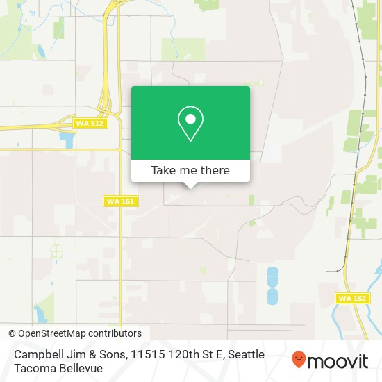 Mapa de Campbell Jim & Sons, 11515 120th St E