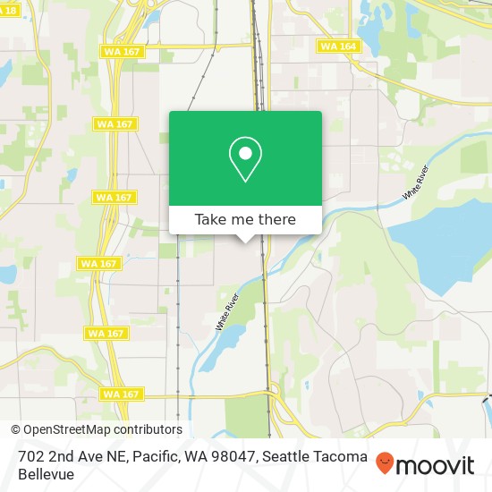 Mapa de 702 2nd Ave NE, Pacific, WA 98047