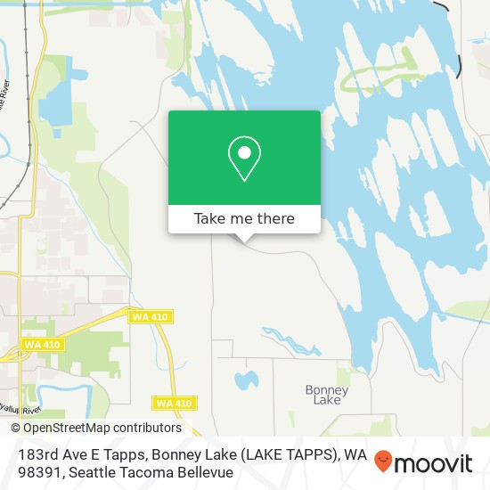 Mapa de 183rd Ave E Tapps, Bonney Lake (LAKE TAPPS), WA 98391