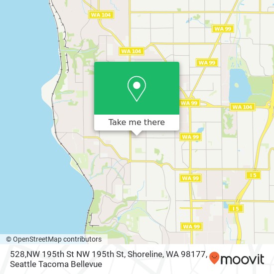 528,NW 195th St NW 195th St, Shoreline, WA 98177 map