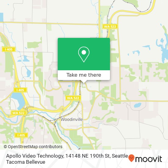 Apollo Video Technology, 14148 NE 190th St map