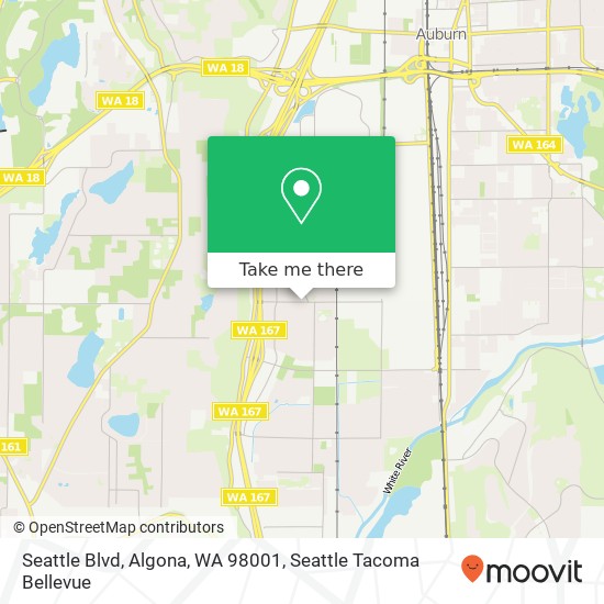 Seattle Blvd, Algona, WA 98001 map