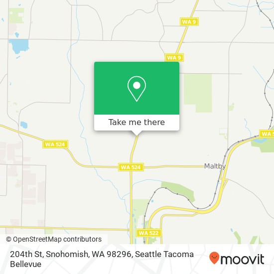 204th St, Snohomish, WA 98296 map