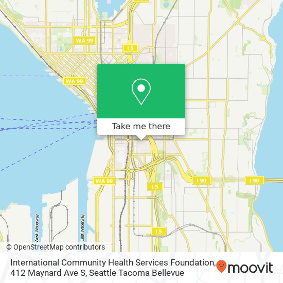 Mapa de International Community Health Services Foundation, 412 Maynard Ave S