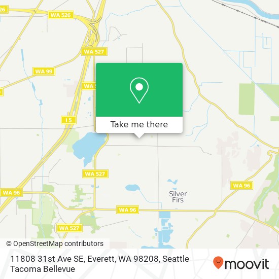 Mapa de 11808 31st Ave SE, Everett, WA 98208