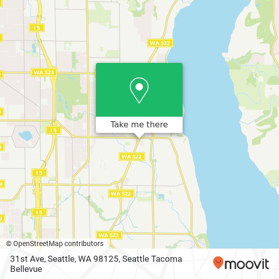 Mapa de 31st Ave, Seattle, WA 98125