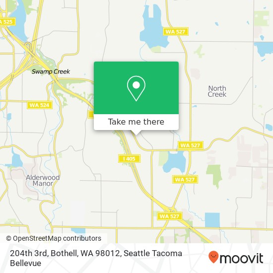 Mapa de 204th 3rd, Bothell, WA 98012