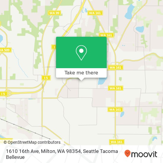 Mapa de 1610 16th Ave, Milton, WA 98354