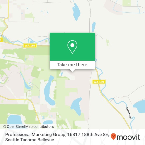 Mapa de Professional Marketing Group, 16817 188th Ave SE