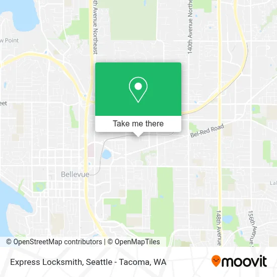 Express Locksmith map