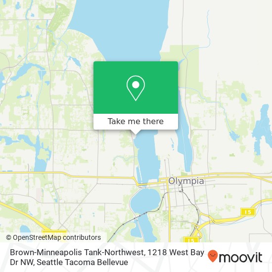 Brown-Minneapolis Tank-Northwest, 1218 West Bay Dr NW map