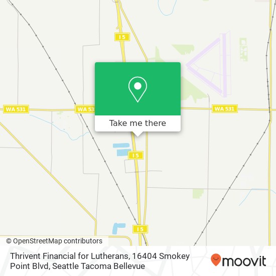 Thrivent Financial for Lutherans, 16404 Smokey Point Blvd map