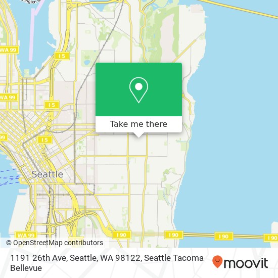 Mapa de 1191 26th Ave, Seattle, WA 98122