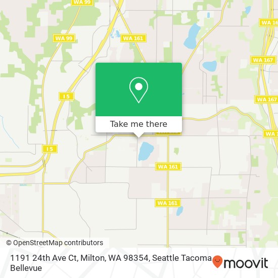 Mapa de 1191 24th Ave Ct, Milton, WA 98354