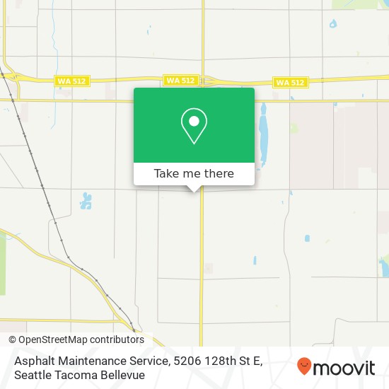 Mapa de Asphalt Maintenance Service, 5206 128th St E