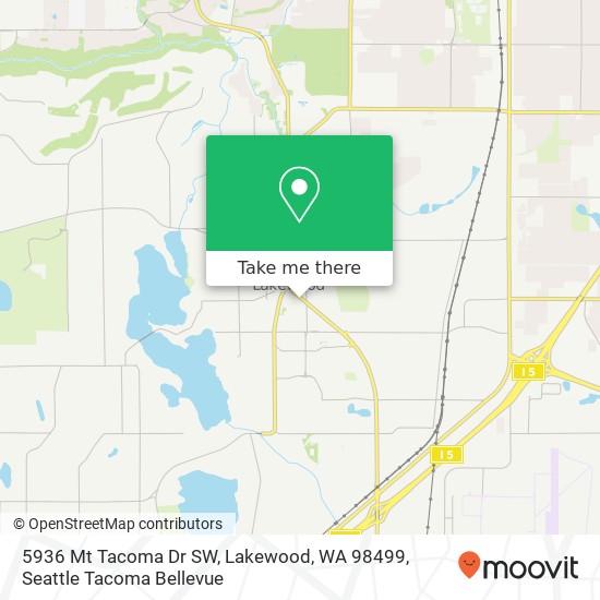 5936 Mt Tacoma Dr SW, Lakewood, WA 98499 map