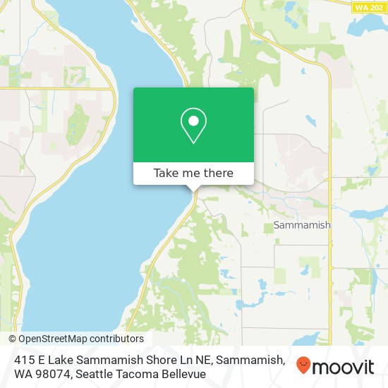 415 E Lake Sammamish Shore Ln NE, Sammamish, WA 98074 map