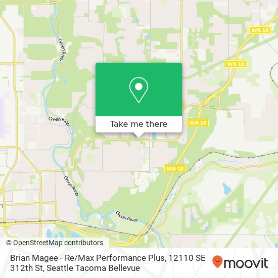 Mapa de Brian Magee - Re / Max Performance Plus, 12110 SE 312th St