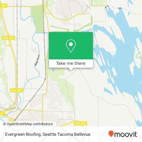 Evergreen Roofing map