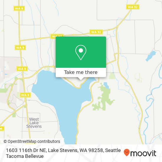 1603 116th Dr NE, Lake Stevens, WA 98258 map