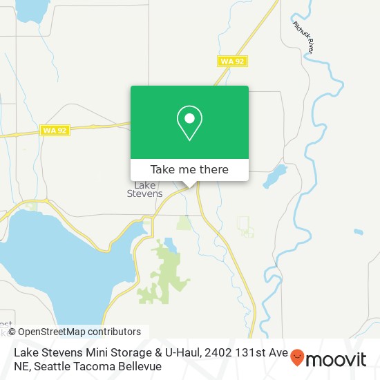 Mapa de Lake Stevens Mini Storage & U-Haul, 2402 131st Ave NE