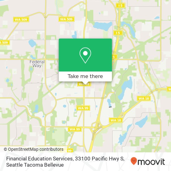 Mapa de Financial Education Services, 33100 Pacific Hwy S