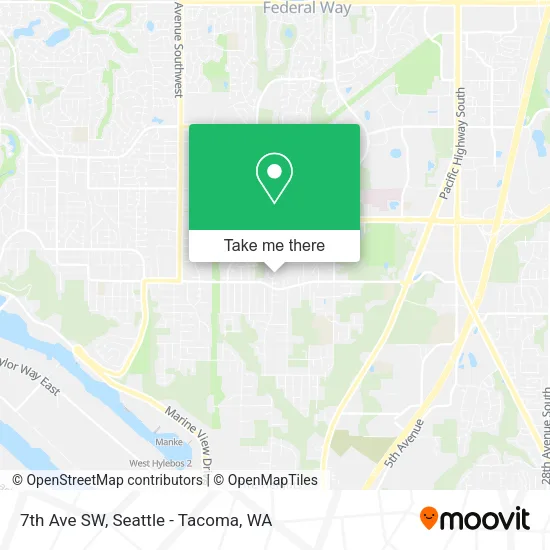 7th Ave SW map