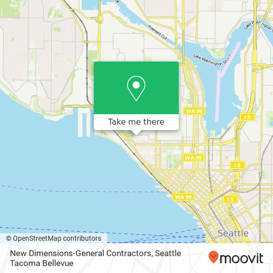 New Dimensions-General Contractors map