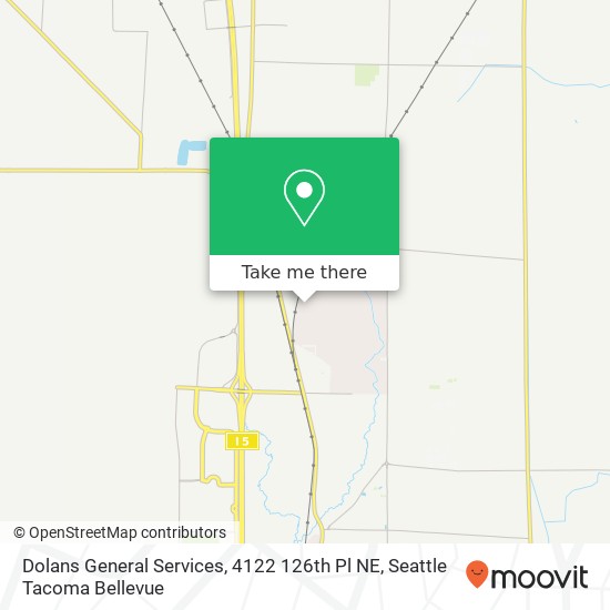 Mapa de Dolans General Services, 4122 126th Pl NE