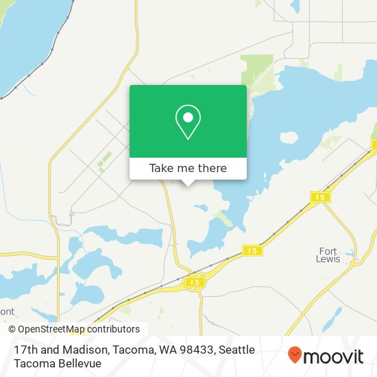 Mapa de 17th and Madison, Tacoma, WA 98433