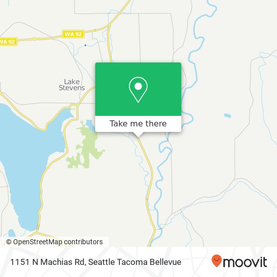 Mapa de 1151 N Machias Rd, Lake Stevens, WA 98258