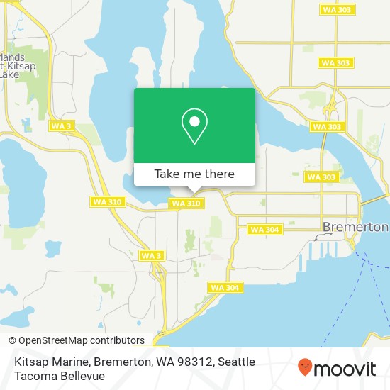 Mapa de Kitsap Marine, Bremerton, WA 98312