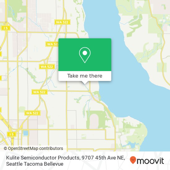 Mapa de Kulite Semiconductor Products, 9707 45th Ave NE