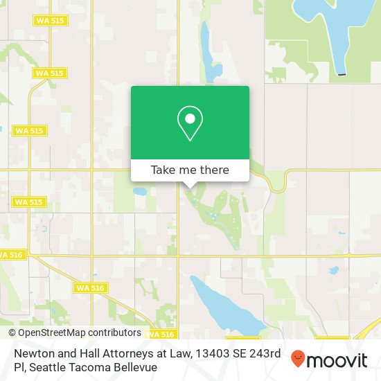 Mapa de Newton and Hall Attorneys at Law, 13403 SE 243rd Pl