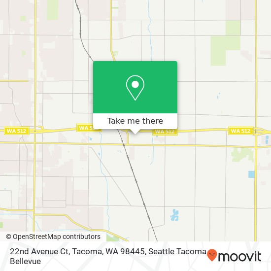 Mapa de 22nd Avenue Ct, Tacoma, WA 98445