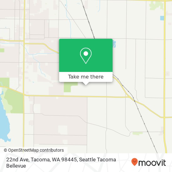 Mapa de 22nd Ave, Tacoma, WA 98445