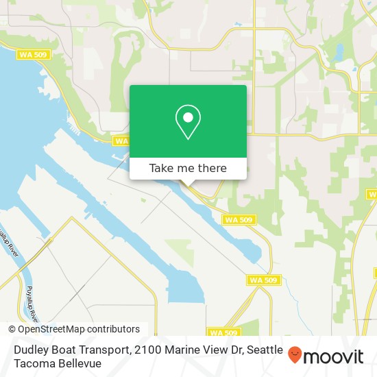 Mapa de Dudley Boat Transport, 2100 Marine View Dr