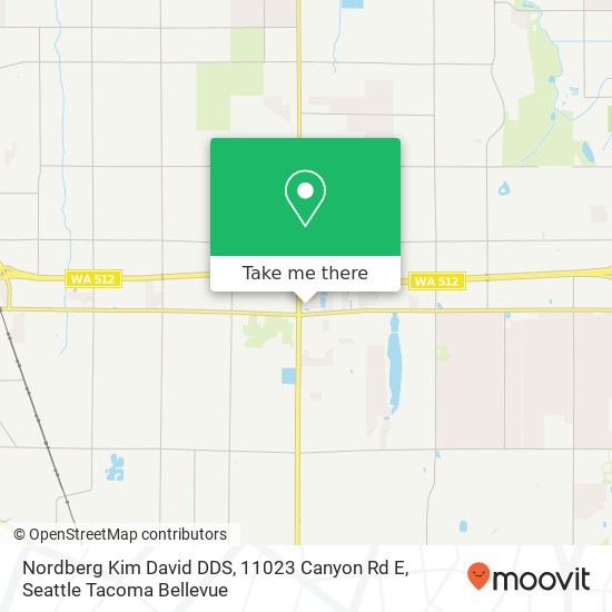 Mapa de Nordberg Kim David DDS, 11023 Canyon Rd E