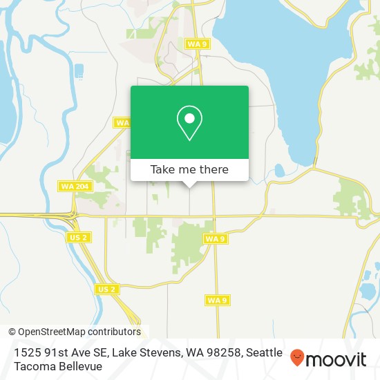 Mapa de 1525 91st Ave SE, Lake Stevens, WA 98258