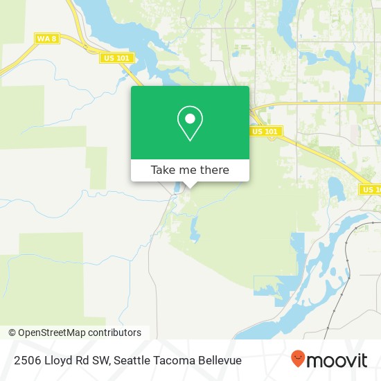 Mapa de 2506 Lloyd Rd SW, Olympia, WA 98512