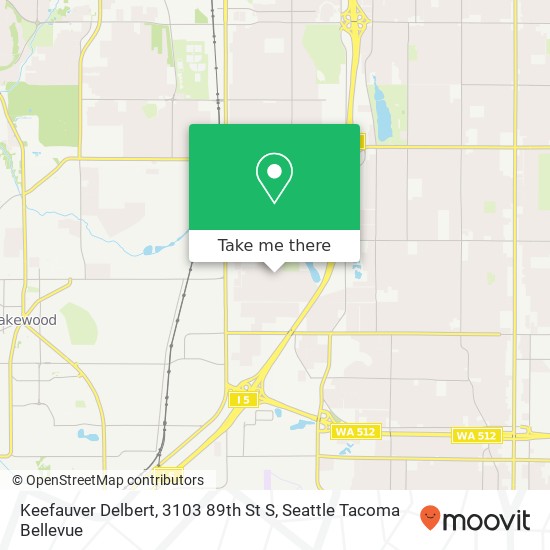 Mapa de Keefauver Delbert, 3103 89th St S