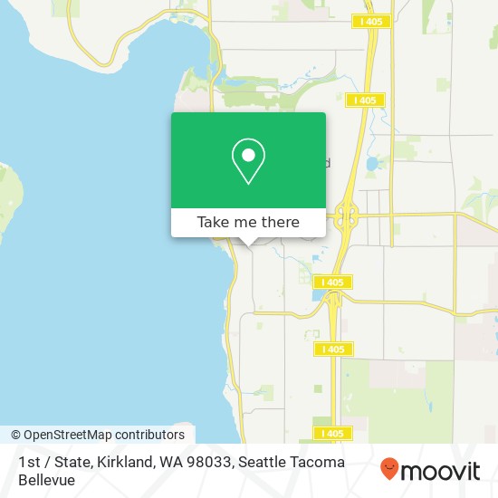 Mapa de 1st / State, Kirkland, WA 98033