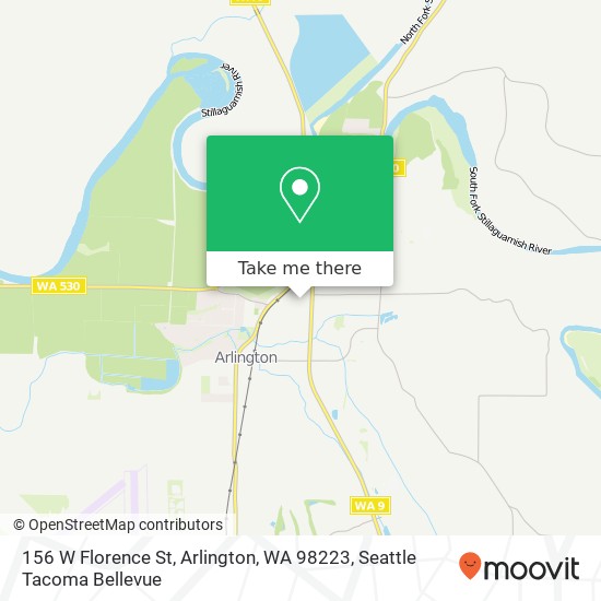 Mapa de 156 W Florence St, Arlington, WA 98223