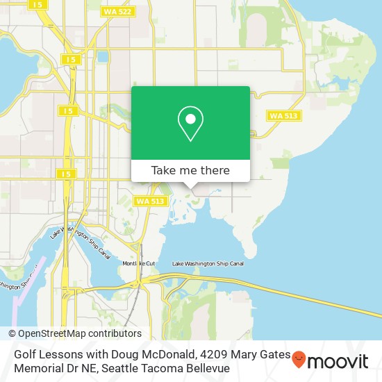 Golf Lessons with Doug McDonald, 4209 Mary Gates Memorial Dr NE map