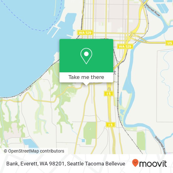 Bank, Everett, WA 98201 map