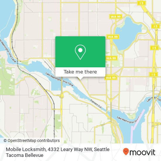 Mobile Locksmith, 4332 Leary Way NW map