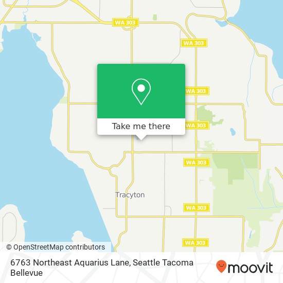 Mapa de 6763 Northeast Aquarius Lane, 6763 NE Aquarius Ln, Bremerton, WA 98311, USA